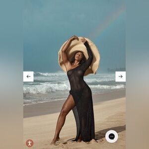 Monday Swimwear PALERMO DRESS - BLACK LACE CROCHET